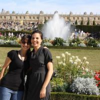 Deborah Lugo (R) with Nadia Witherspoon at Versailles